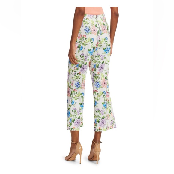 Alice + Olivia - Lorinda Floral Ankle Wide-Leg Pants - size 6 - New w/ Tags - Picture 3 of 14
